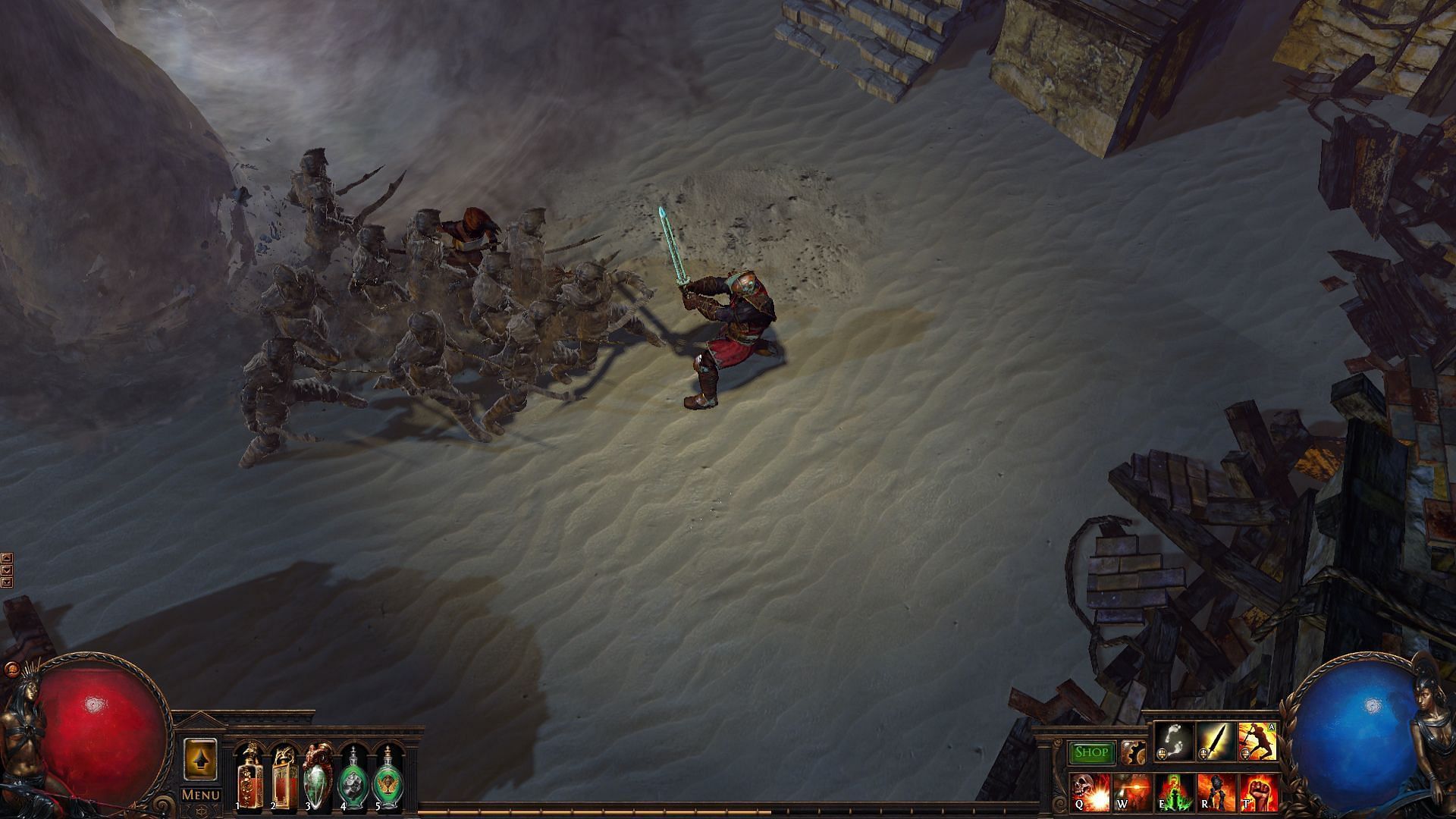 Path of Exile's balance is mostly fair (Image via Grinding Gear Games)